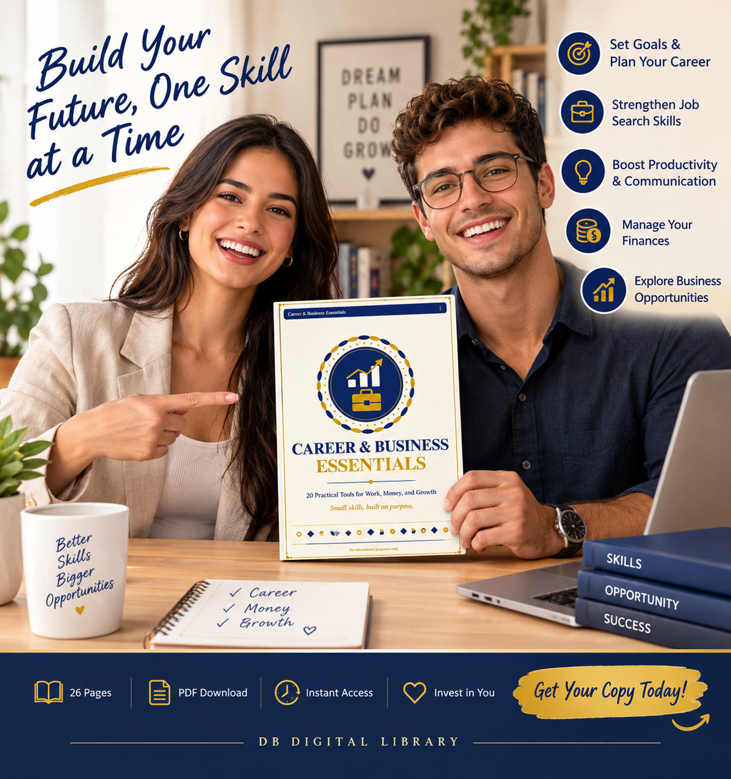 Career & Business Essentials | 20 Practical Tools for Work, Money & Growth