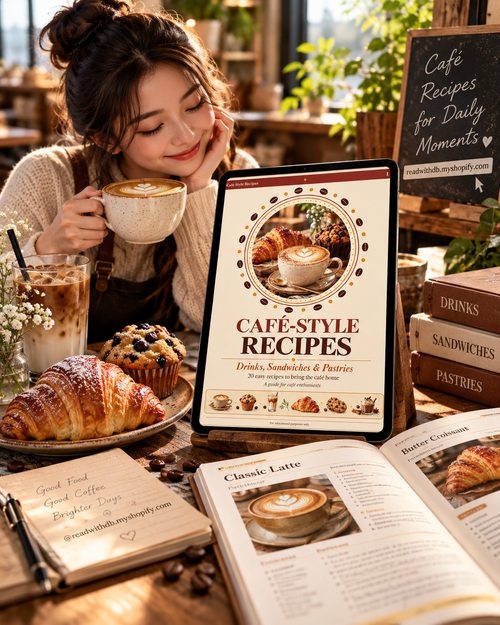 Café-Style Recipes | 20 Drinks, Sandwiches & Pastries PDF Cookbook