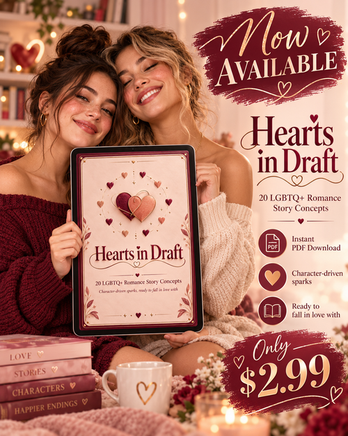 Hearts in Draft | 20 LGBTQ+ Romance Story Concepts PDF E-book